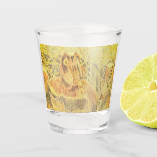 Verre A Shot Canards à bois sur l'eau (Devant)