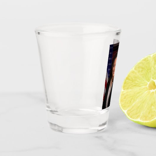 Verre A Shot Candidat Kamala Harris à la présidence US 2024 (Gauche)