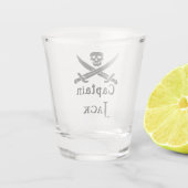 Verre A Shot Capitaine pirate personnalisée (Dos)