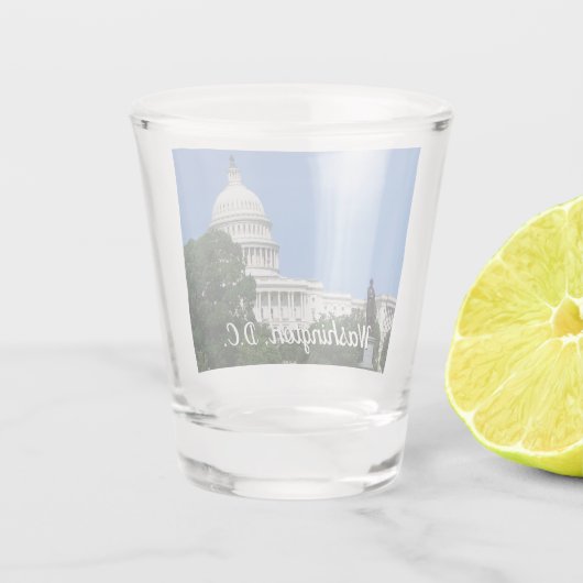 Verre A Shot Capitol Building à Washington DC (Dos)