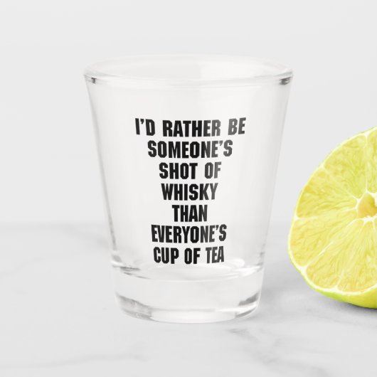 Verre A Shot Capture De La Citation De Whisky Funny (Devant)
