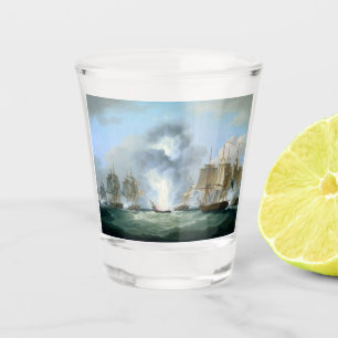 Verre A Shot Capturer les navires à trésors espagnols 1804