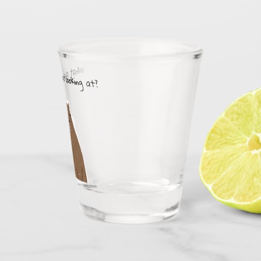 Verre A Shot Capybara ce que vous regardez Drinkware Set (Droite)
