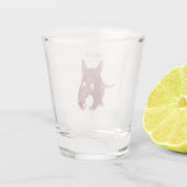 Verre A Shot Caricature amusante de Aardvark (Dos)