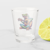 Verre A Shot Caricature amusante de Toad et de Guitare (Dos)