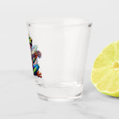 Verre A Shot Caricature amusante de Toad et de Guitare (Droite)