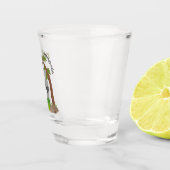Verre A Shot Caricature de bébé gorille joyeux (Droite)