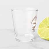 Verre A Shot Caricature de chèvre billy joyeux (Gauche)