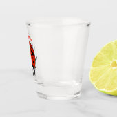 Verre A Shot Caricature de coccinelle rouge joyeux (Droite)