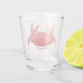 Verre A Shot Caricature de crabe rouge cuite (Dos)