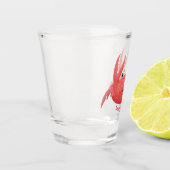 Verre A Shot Caricature de crabe rouge cuite (Gauche)