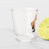 Verre A Shot Caricature de la pelle orange (Gauche)