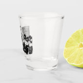 Verre A Shot Caricature de l'école de police (Droite)