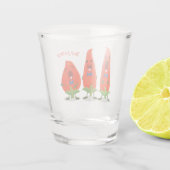 Verre A Shot Caricature de piments chantants mignons (Dos)