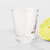 Verre A Shot Caricature de planeur de sucre joyeux (Gauche)