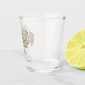 Verre A Shot Caricature d'écureuils marrants (Droite)