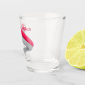 Verre A Shot Caricature en agrafeuse rouge pâle (Droite)