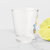 Verre A Shot Caricature jaune mignon pour canard bébé (Gauche)