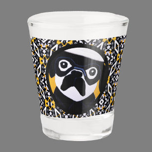 Verre A Shot Carlin Chien Papa Hommes Black Gold Unique Photo C