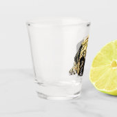 Verre A Shot Carlin Chien Shot Glass drôle (Gauche)