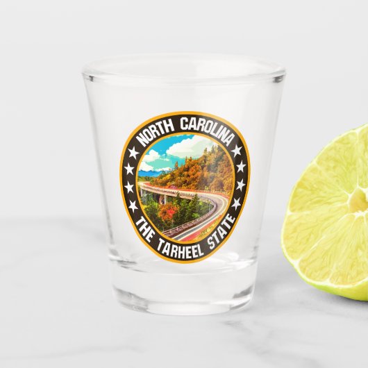 Verre A Shot Caroline du Nord (Devant)