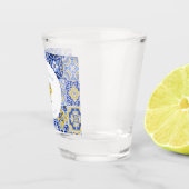 Verre A Shot Carrelage Bleu Méditerranéen & Citrus Bachelorette (Droite)