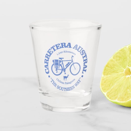 Verre A Shot Carretera Austral (cyclisme) (Devant)