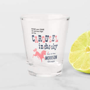 Verre A Shot Carrousel dans le ciel. Top of the Morrison, Chica