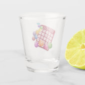 Verre A Shot Carte BINGO avec boules BINGO (Dos)