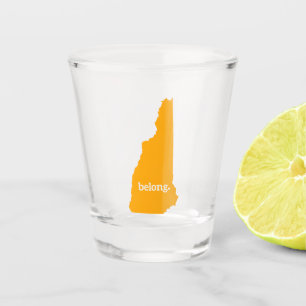 Verre A Shot Carte de l'état du New Hampshire Belong