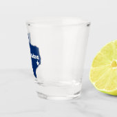 Verre A Shot Carte d'état de Houston TX Lonestar avec étoile (Droite)