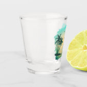 Verre A Shot Carte d'identité Turquoise Tropical Isle Bridesmai (Gauche)