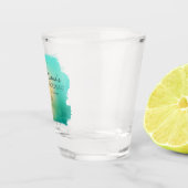 Verre A Shot Carte d'identité Turquoise Tropical Isle Bridesmai (Droite)