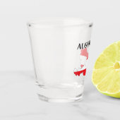 Verre A Shot Carte du drapeau autrichien (Gauche)