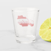 Verre A Shot Carte du drapeau autrichien (Dos)