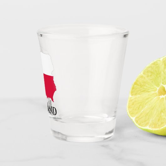 Verre A Shot Carte du drapeau polonais (Droite)