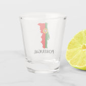 Verre A Shot Carte du drapeau portugais (Dos)