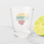 Verre A Shot Carte lituanienne simple moderne Drapeau (Dos)