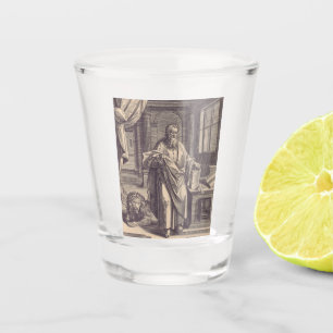 Verre A Shot Carte Sainte de l'Apôtre Saint Marc l'Évangéliste