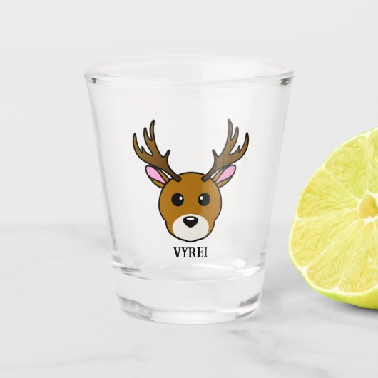 Verre A Shot Cartoon Deer (Devant)