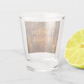 Verre A Shot Carving en bois fractal (Dos)