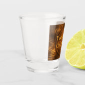 Verre A Shot Carving en bois fractal (Gauche)