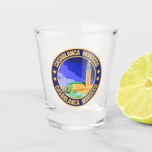 Verre A Shot Casablanca Maroc (Devant)