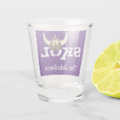 Verre A Shot Casque viking à peau et à cornes (Dos)