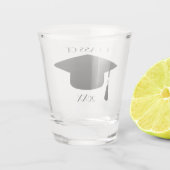 Verre A Shot Casquette de diplôme modifiable (Dos)