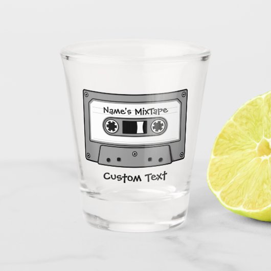 Verre A Shot Cassette audio Grey (Devant)