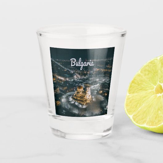 Verre A Shot Cathédrale de Sofia Alexandre Nevski, capitale de  (Devant)