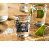 Verre A Shot Catrina Azul
