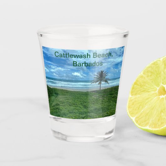 Verre A Shot Cattlewash Beach, Barbade (Devant)