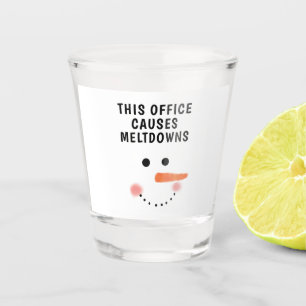 Verre A Shot Ce Bureau Cause Les Fondations Drôle Dire Snowman 